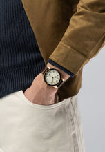 Load image into Gallery viewer, Hamilton Khaki Aviation Pilot Pioneer Bronze White Dial on leather