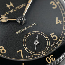 Load image into Gallery viewer, Hamilton Khaki Aviation Pilot Pioneer 43mm on leather