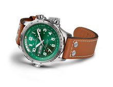 Load image into Gallery viewer, Hamilton Khaki Aviation X-Wind Day Date Auto Green on Leather