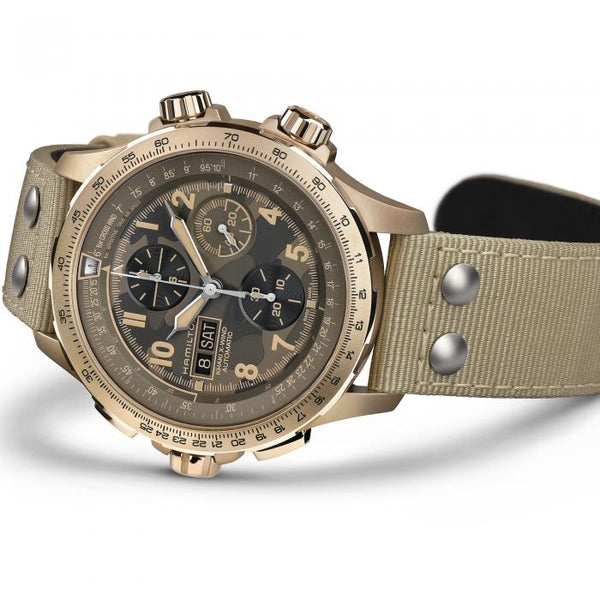 Hamilton Khaki Aviation X-Wind Auto Chrono PVD Beige – Wamada