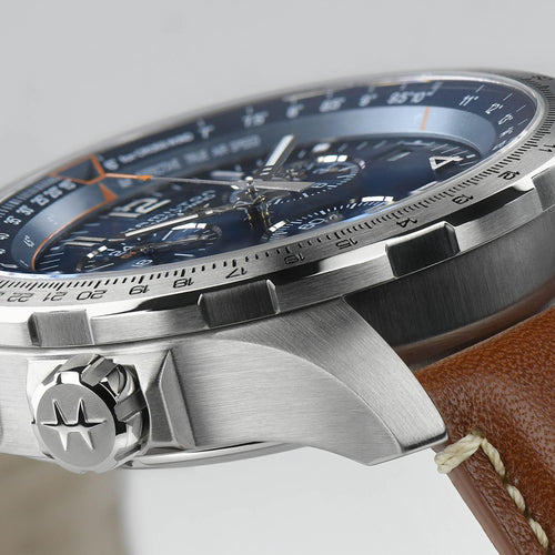 Hamilton Khaki Aviation X-Wind Quartz GMT Chrono Blue