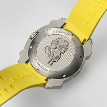 Load image into Gallery viewer, Hamilton Khaki Navy Belowzero Auto Titanium On Yellow Rubber