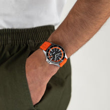 Load image into Gallery viewer, Hamilton Khaki Navy Scuba Auto on Orange Rubber