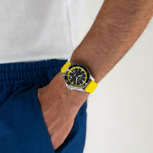 Load image into Gallery viewer, Hamilton Khaki Navy Belowzero Auto Titanium On Yellow Rubber