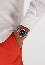 Load image into Gallery viewer, Hamilton Khaki Navy Scuba Auto Red Bezel on Bracelet 40mm