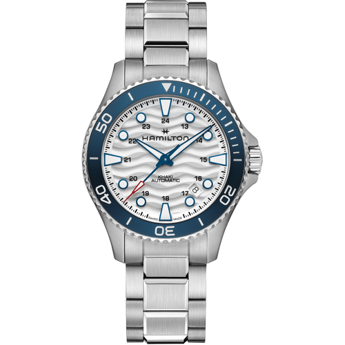Hamilton Khaki Navy Scuba Auto White Dial Blue Bezel 40mm