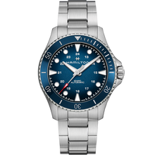 Load image into Gallery viewer, Hamilton Khaki Navy Scuba Auto Blue on Bracelet 43mm