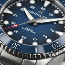 Load image into Gallery viewer, Hamilton Khaki Navy Scuba Auto Blue on Bracelet 43mm