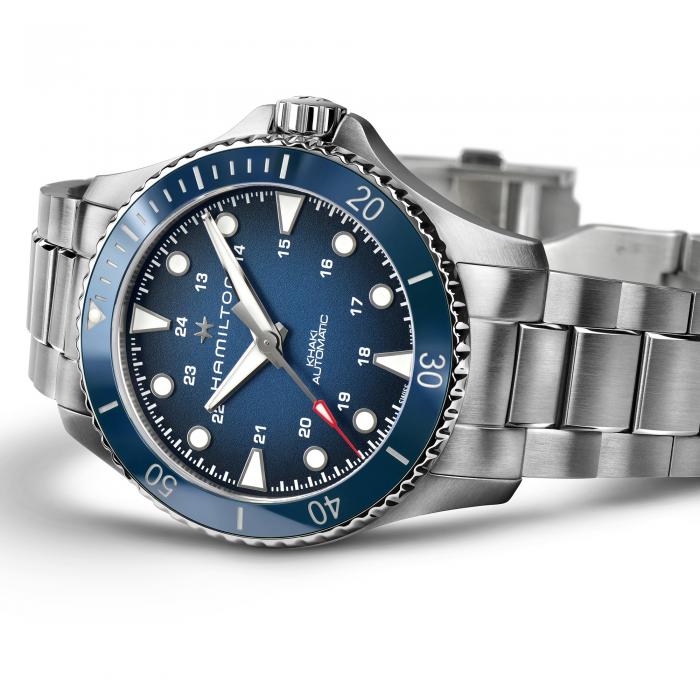 Hamilton Khaki Navy Scuba Auto Blue on Bracelet 43mm – Wamada