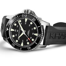 Load image into Gallery viewer, Hamilton Khaki Navy Scuba Auto Black Dial Black Bezel on Rubber 43mm