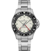 Load image into Gallery viewer, Khaki Navy Scuba Automatic GMT 43mm Silver Dial on Bracelet