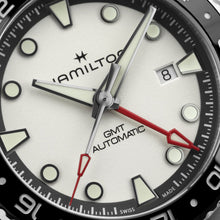 Load image into Gallery viewer, Khaki Navy Scuba Automatic GMT 43mm Silver Dial on Bracelet