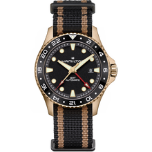 Load image into Gallery viewer, Khaki Navy Scuba Automatic GMT 43mm Bronze on Nato