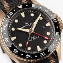 Load image into Gallery viewer, Khaki Navy Scuba Automatic GMT 43mm Bronze on Nato
