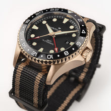 Load image into Gallery viewer, Khaki Navy Scuba Automatic GMT 43mm Bronze on Nato