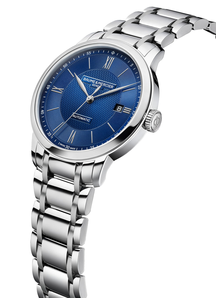 Baume & Mercier Classima 10880 -40mm Automatic Blue Dial on Bracelet