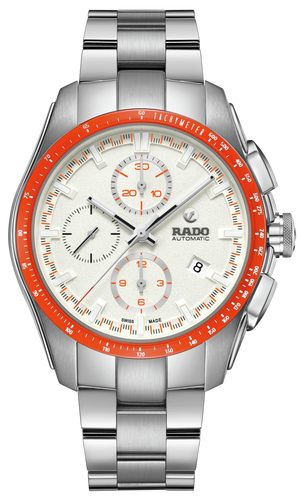 Rado Hyperchrome Automatic Chronograph White Dial Red Bezel
