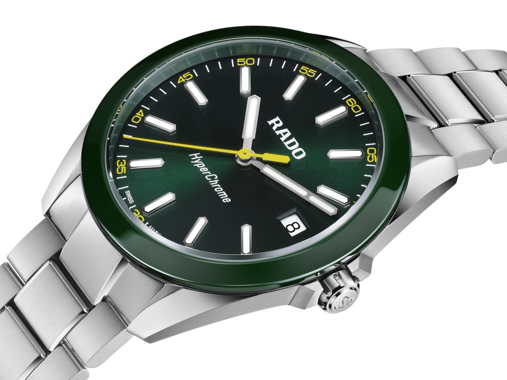 Rado Hyperchrome Quartz Green Dial -41.5mm