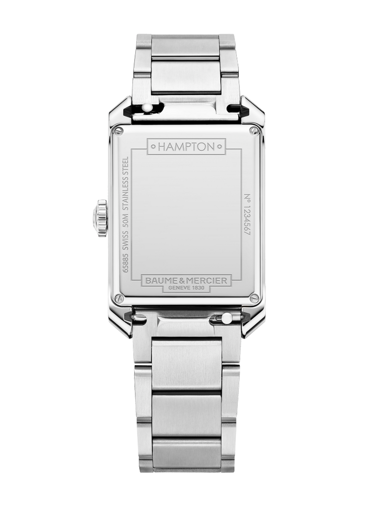 Baume & Mercier Hampton White Dial quartz on bracelet 10740