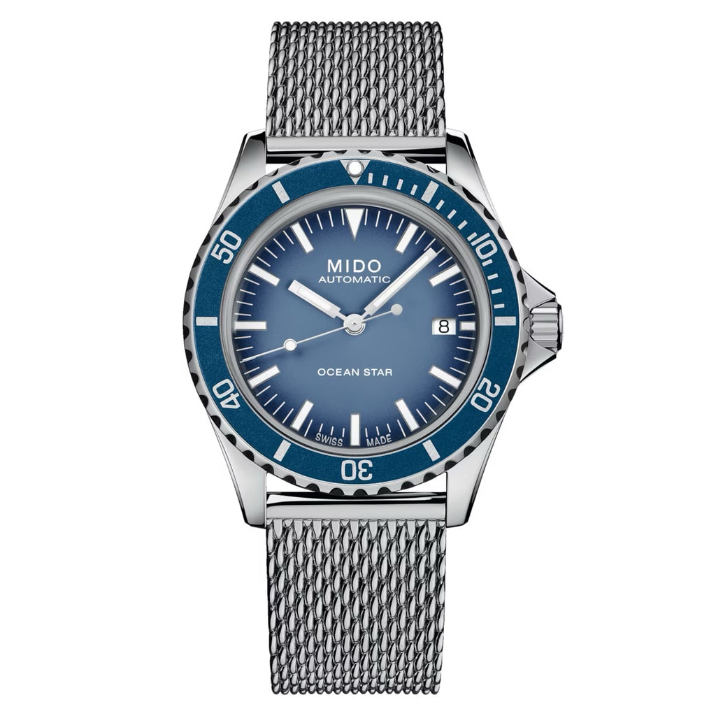 MIDO OCEAN STAR TRIBUTE BLUE GRADIENT-SPECIAL EDITION -1 EXTRA STRAP