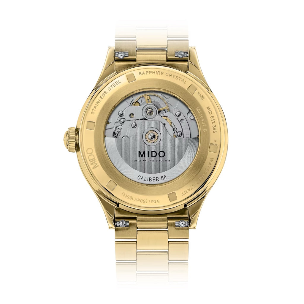 MIDO MULTIFORT POWERWIND FULL GOLD PVD
