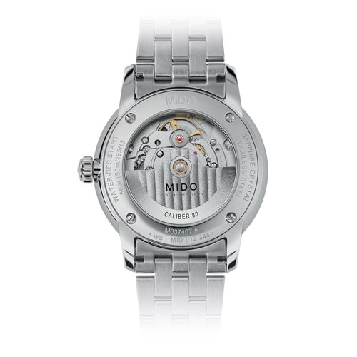 MIDO BARONCELLI SIGNATURE BLUE ON BRACELET