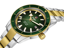 Load image into Gallery viewer, Rado Captain Cook Automatic Green 2 Tones Gold PVD