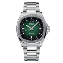 Load image into Gallery viewer, MIDO MULTIFORT TV BIG DATE GREEN ON BRACELET