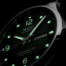 Load image into Gallery viewer, MIDO MULTIFORT M CHRONOMETER GREEN ON BRACELET