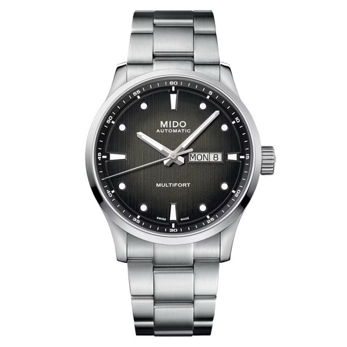 MIDO MULTIFORT M BLACK ON BRACELET