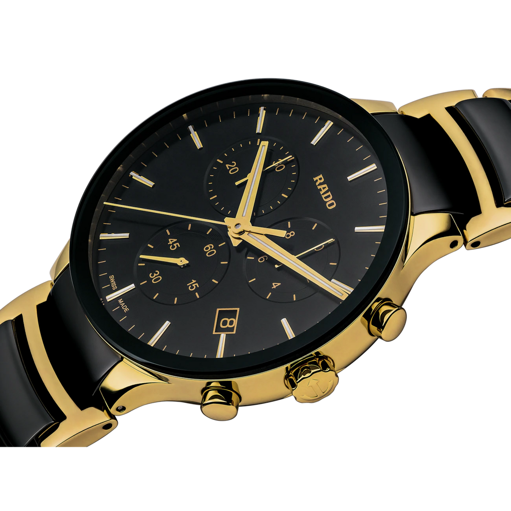 Rado Centrix Chronograph Gold PVD Quartz 40mm