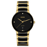 Rado Centrix Diamond Ceramic Gold PVD Quartz 39.5mm