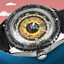 Load image into Gallery viewer, MIDO OCEAN STAR DECOMPRESSION WORLDTIMER BLACK -SPECIAL EDITION -1 EXTRA STRAP