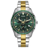 Rado Hyperchrome Chronograph Green Dial 2 Tones YG