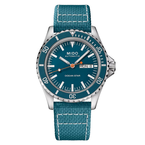 MIDO OCEAN STAR TRIBUTE BLUE -SPECIAL EDITION -1 EXTRA STRAP