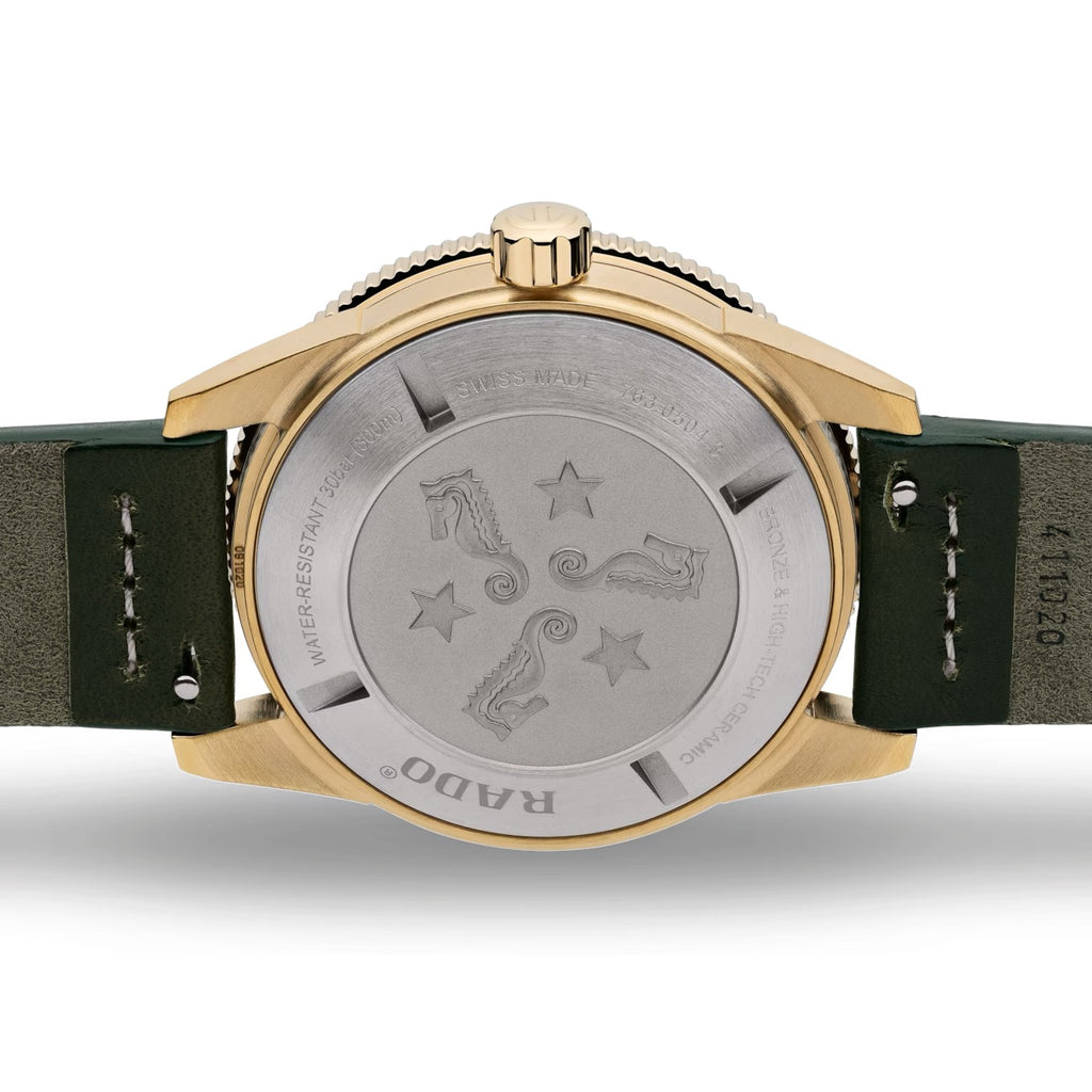 Rado Captain Cook Automatic Bronze Green Dial on Leather