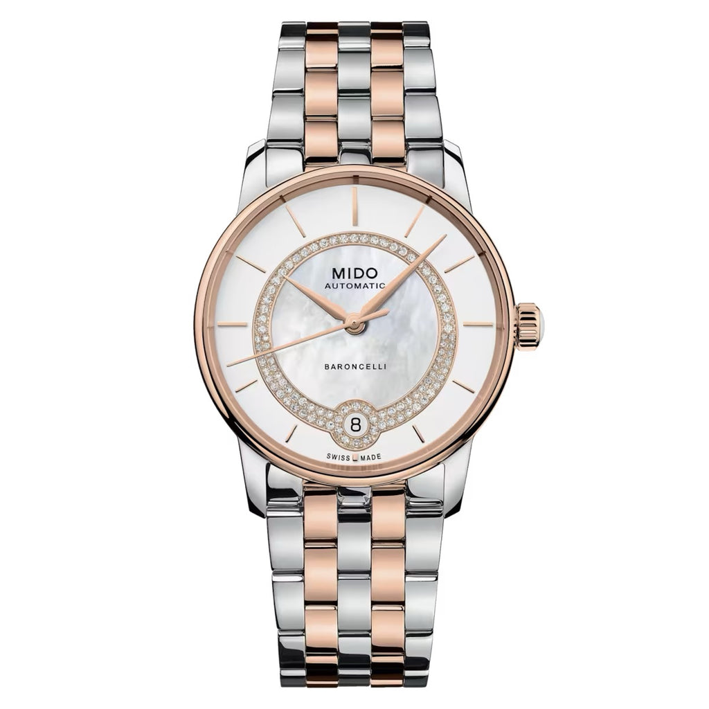 MIDO BARONCELLI LADY BRACELET RG 2 TONES