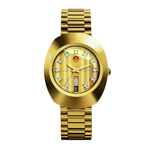 Rado New Original Automatic Gold Dial YG PVD 35mm