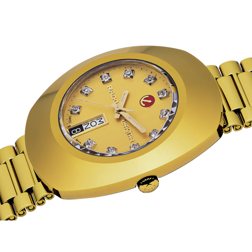 Rado New Original Automatic Gold Dial YG PVD 35mm