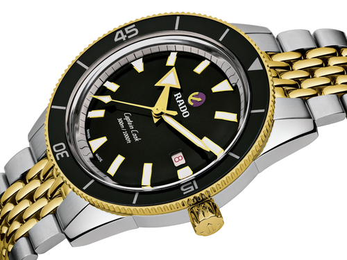Rado Captain Cook Automatic Black 2 Tones Gold PVD 42mm