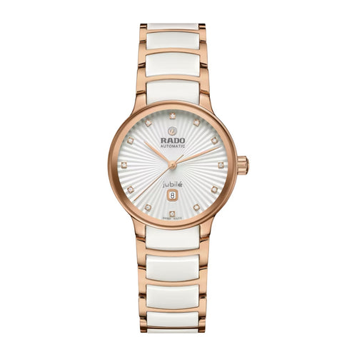 Rado Centrix Diamond White Ceramic RG PVD Automatic 30.5mm