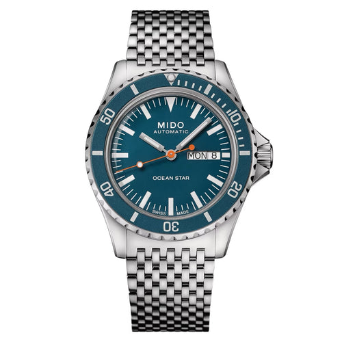 MIDO OCEAN STAR TRIBUTE BLUE -SPECIAL EDITION -1 EXTRA STRAP