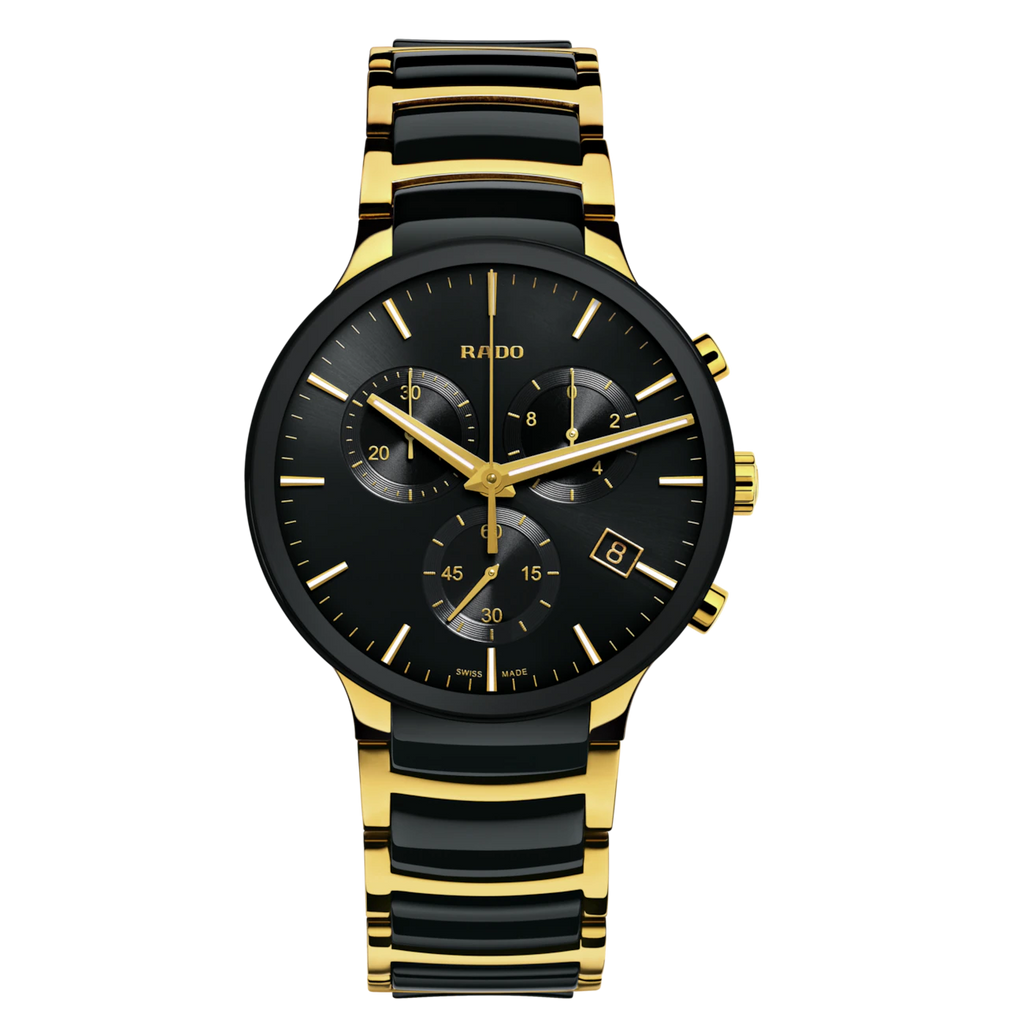 Rado Centrix Chronograph Gold PVD Quartz 40mm