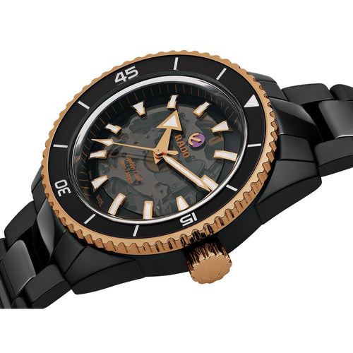 Rado Captain Cook High-Tech Black Ceramic Skeleton