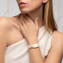 Load image into Gallery viewer, Rado Integral Diamonds Quartz White Ceramic RG PVD Steel 23.0mm