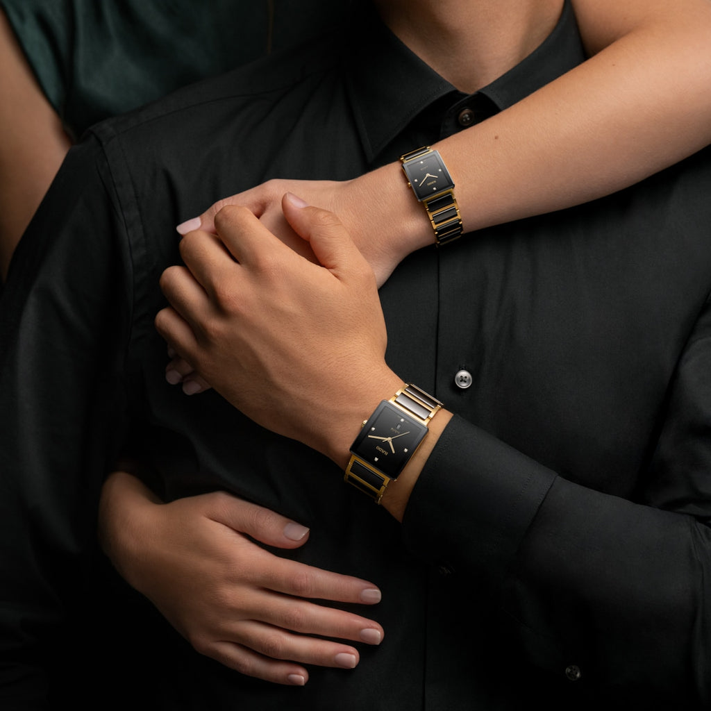 Rado Integral Diamonds Quartz YG PVD Steel 23.0mm