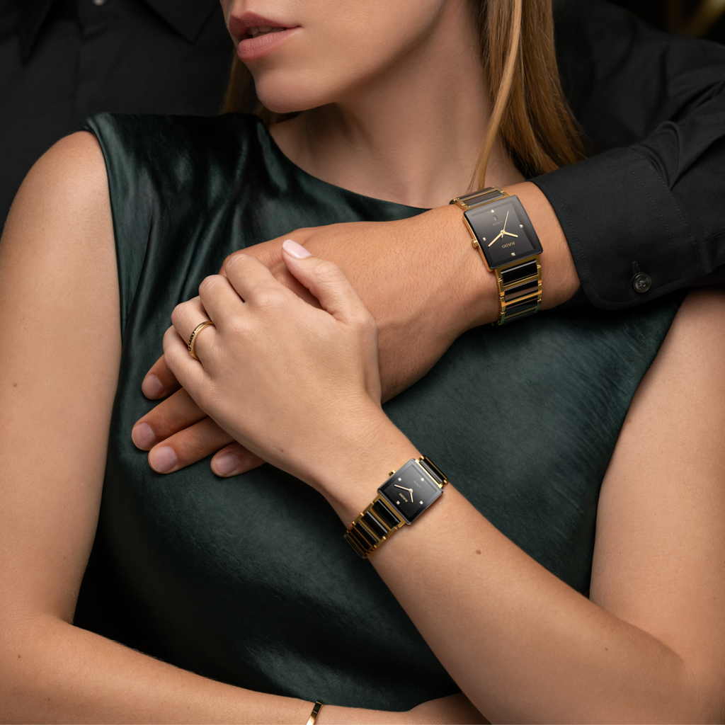 Rado Integral Diamonds Quartz YG PVD Steel 23.0mm