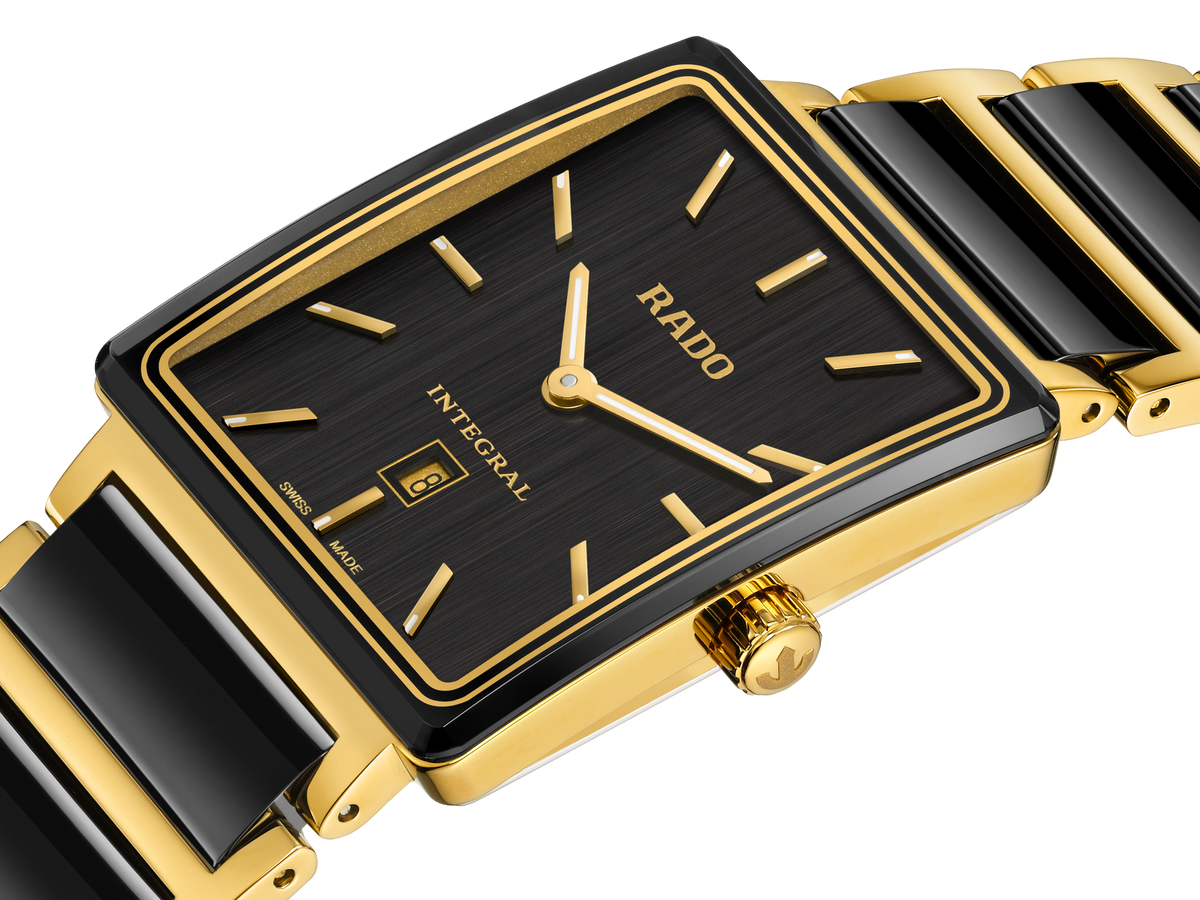 Rado Integral 40-Year Anniversary Edition Quartz Steel 28mm YG PVD Cer ...