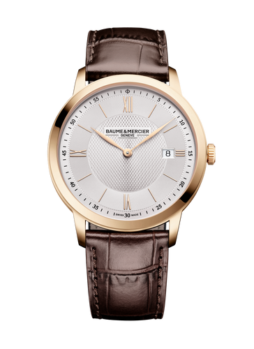 Baume & Mercier Classima 10857 -40mm RG PVD quartz on leather
