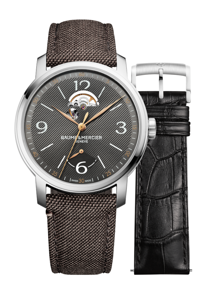 Baume & Mercier Classima Automatic Open Heart Grey Dial 10718